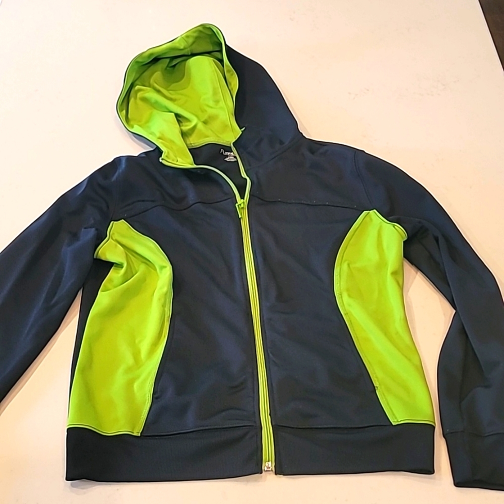 Pure silver kids large zip up sweatshirt jacket